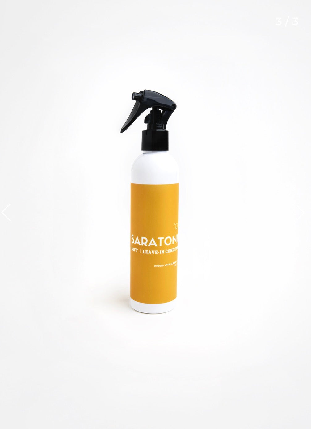 Soft leave in conditioner and heat protector