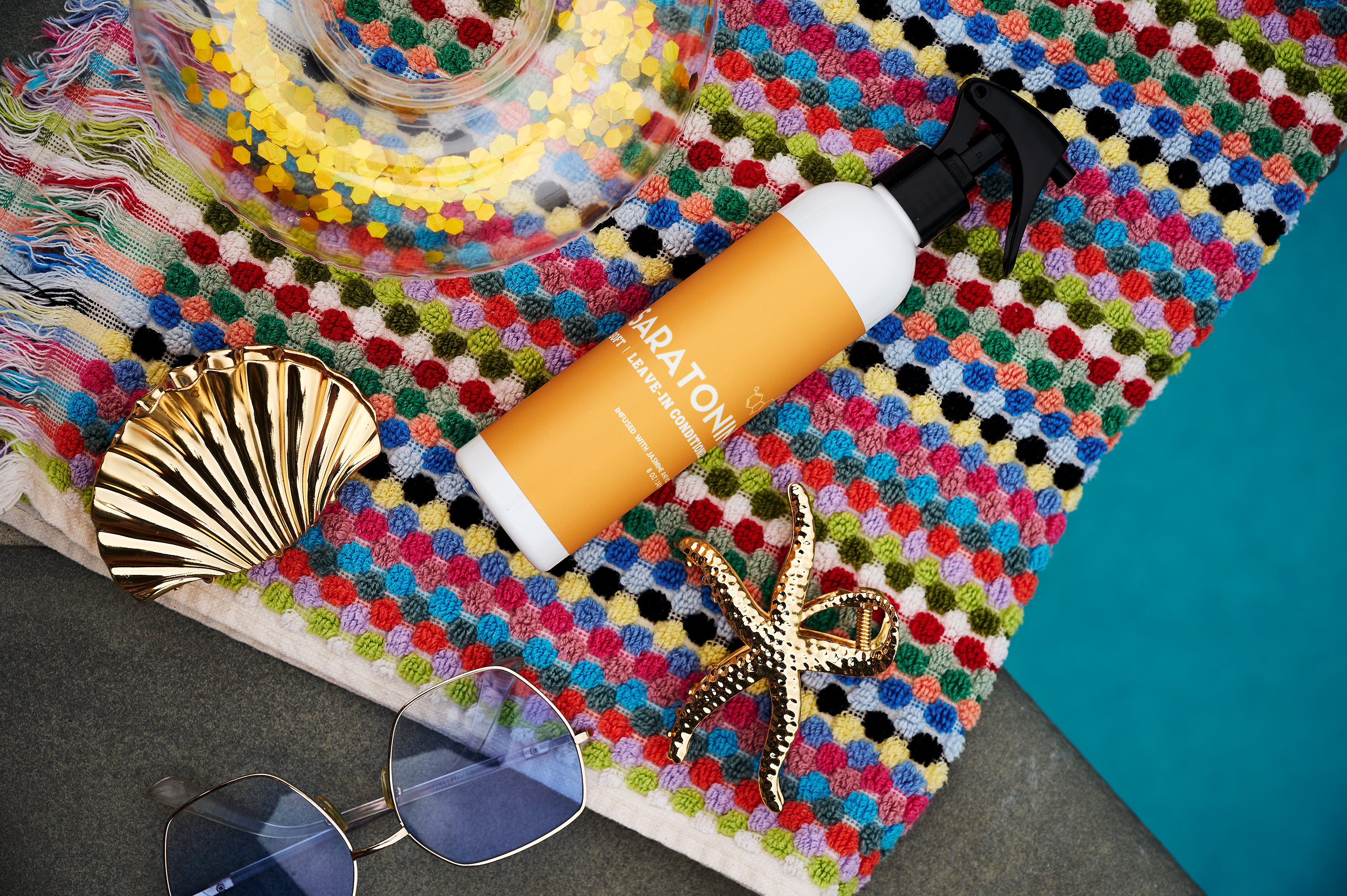 Soft leave in conditioner and heat protector